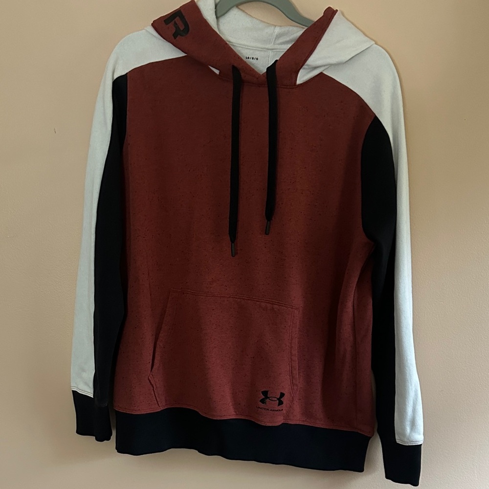Under Armour Men's Burgundy and Black Sweater